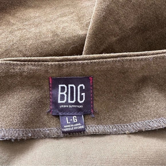 Urban Outfitters-BDG Double Pocket Velvet Button Front Mini Skirt (Size:Large) - Picture 10 of 10